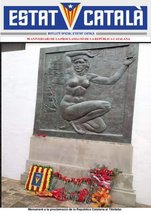 Estat Català. Butlletí  90 Aniversari de la proclamació de la  Republica Catalana