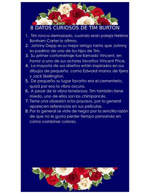 8 Datos Curiosos De Tim Burton