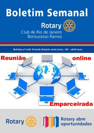 BOLETIM 28 ROTARY CLUB DE RIO DE JANEIRO - BONSUCESSO RAMOS - 2020 /2021