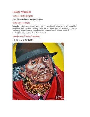 Tránsito Amaguaña Y Dolores Cacuango