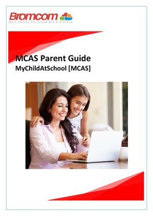 My Child at School Bromcom Parent Guide
