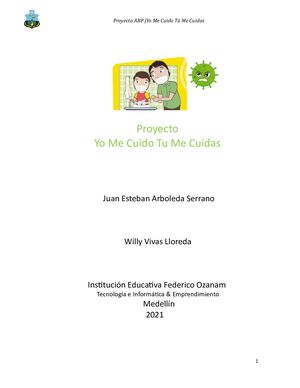 Proyecto Yo Me Cuido Tu Me Cuidas
