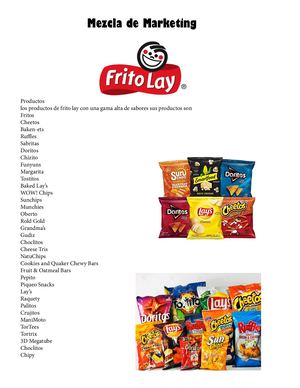 Mezcla De Marketing