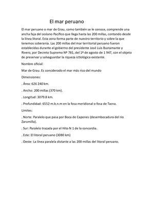 El Mar Peruano