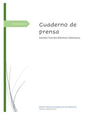 Cuaderno De Prensa Daniela Mtz