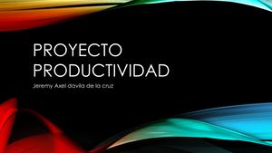Productividad 3