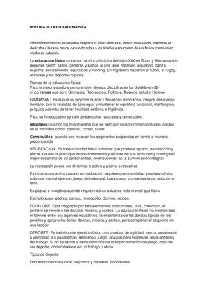 Historia De La Educ Fisica 2021
