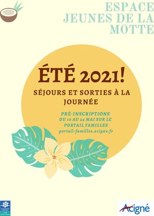 Plaquette Espace Jeunes été 2021