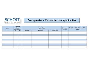 Formatos De Capacitacion