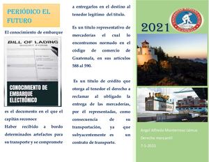 Conocimientos De Embarque Electronicos Y Su Uso A Nivel Internacional