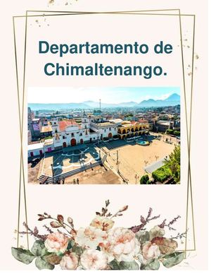 Departamento de Chimaltenango Grupo 2