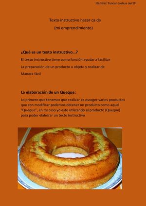 Texto Narrativo Mi Emprendimento