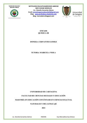 Clases de Materia en patios ancestrales