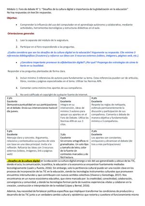 Desafíos de La Cultura Digital