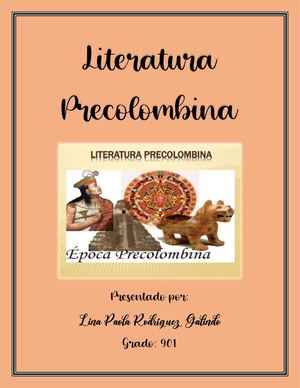 Literatura Precolombina Pdf