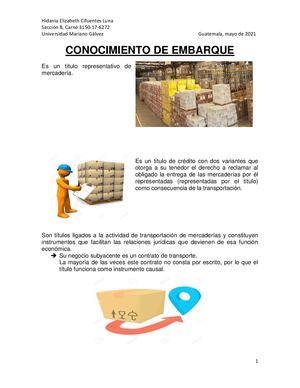 Conocimiento De Embarque