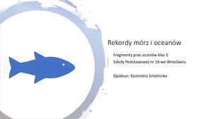 Rekordy Mórz I Oceanów Kl5