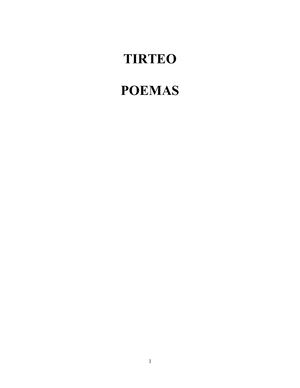 TIRTEO - POEMAS