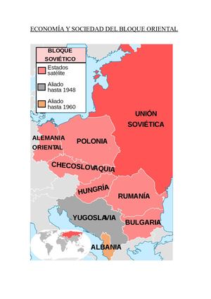 Economía Y Sociedad Del Bloque Oriental