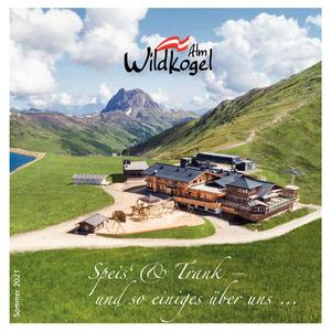 Wildkogel Alm Speisekarte Sommer 2021