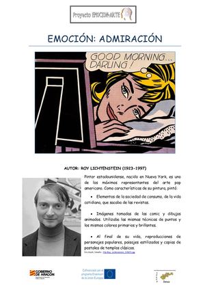 EMOCIÓN Admiración Roy Lichtenstein