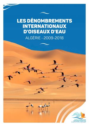 LES DÉNOMBREMENTS INTERNATIONAUX D'OISEAUX D'EAU ALGÉRIE • 2009-2018