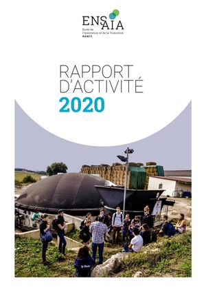 Rapport d'Activite Ensaia 2020