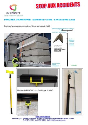 Perches D'arrimage Pour Equerres Coins Sangles