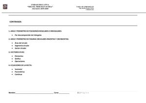 Unidad 1 Area Perimetro Vectores Ecuaciones De La Recta Final