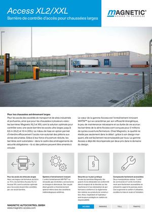 Fiche Technique Access XL2 XXL