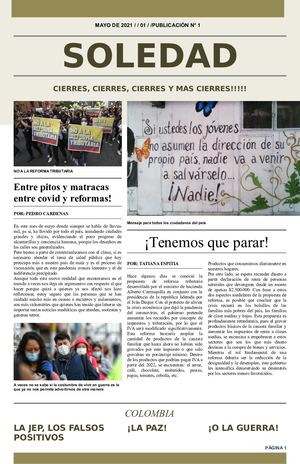 Periodico Con Los Tres Anuncios