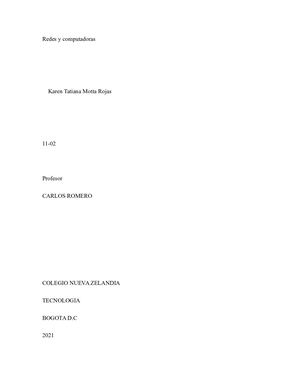 Redes Y Computadoras