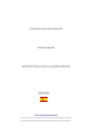 INFORME NACIONAL EUROBARÓMETRO.