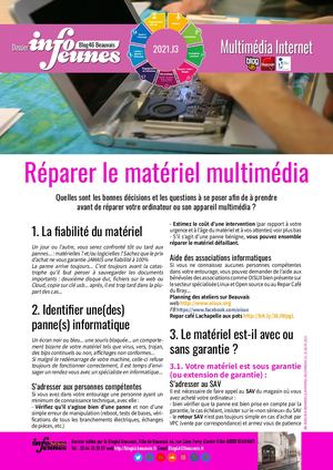 21 J3 Multimedia Reparer Le Materiel 2021