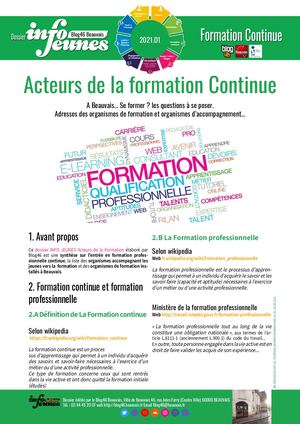 21 D1 Formation Continue Acteurs De La Formation Beauvais