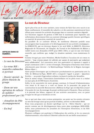 Newsletter Interne Mai 2021