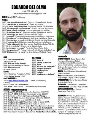 Cv Eduardo Del Olmo