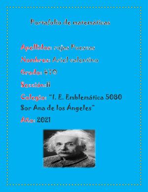 Portafolio De Matemáticas