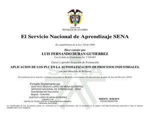 Aplicacion De Los Plc En La Automatizacion De Procesos Industriales