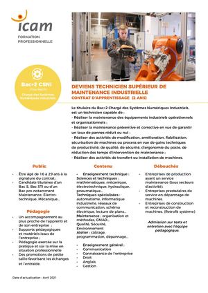 Fiche Formation BAC+2 CSNI