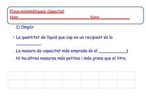 Prova Matemàtiques Capacitat