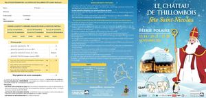 Flyer St Nicolas 2021 au château de Thillombois