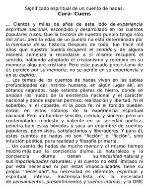 Significado Espiritual De Un Cuento De Hadas