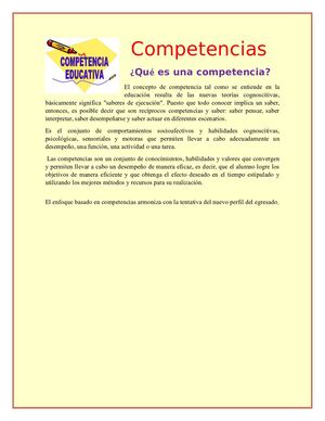 Revista de competencias e indicadores de logro