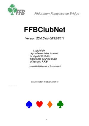 Module ARCLUB N°6 - Fonctionnement FFBClub Net Avec Bridgemates