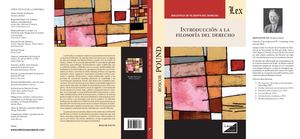 1068 Rosco Pound Introduccion A La Filosofia Del Derecho Ediciones Olejnik