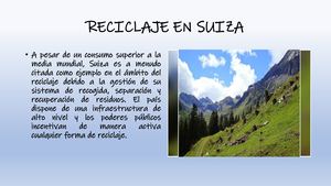 Reciclaje En Suiza Dls