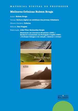 Melhores crônicas Rubem Braga - Material Digital do Professor