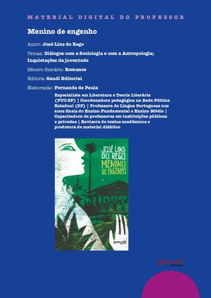 Menino de engenho - Material Digital do Professor