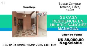 Casas en Nicaragua - Venta de casa en hilario sanchez managua (Cd.VCP-51)